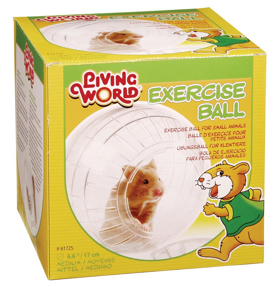 Balle d'exercice avec pied pour petits animaux Living World