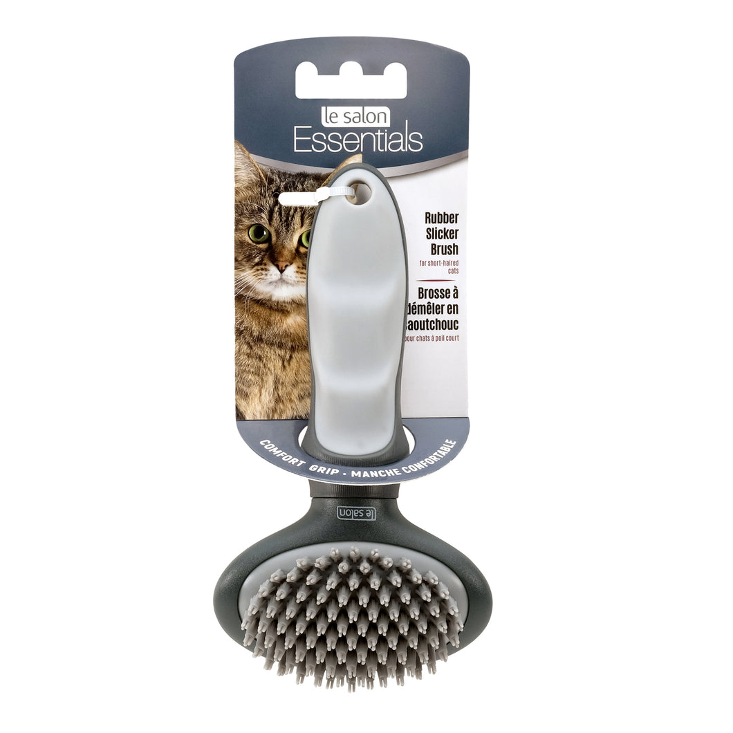 Brosse à Démêler en Caoutchouc pour Chat à Poil Court Le Salon Essentials