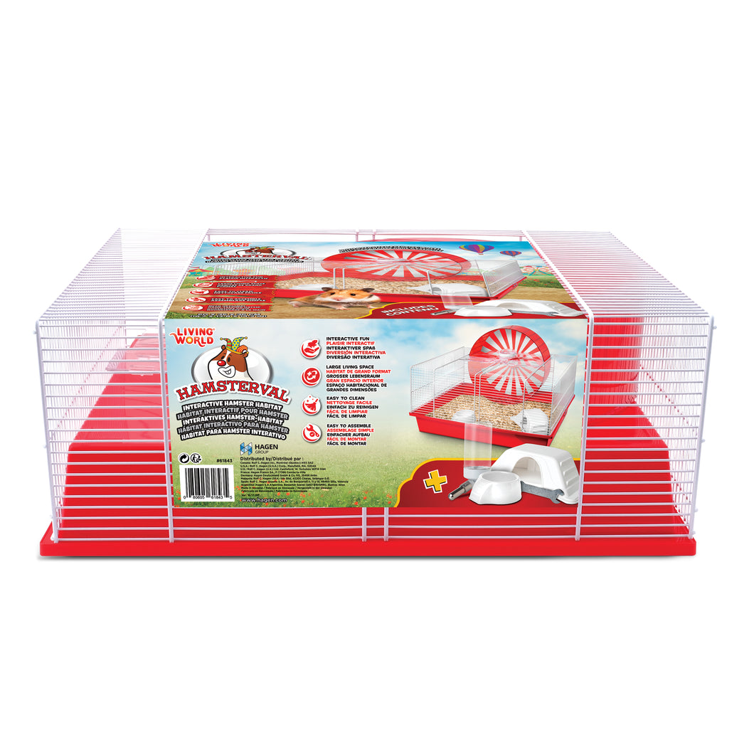 Habitat interactif Hamstvale Living World pour hamster, 50 x 35 x 36 cm (19,7in x 13,8in x 14,2in