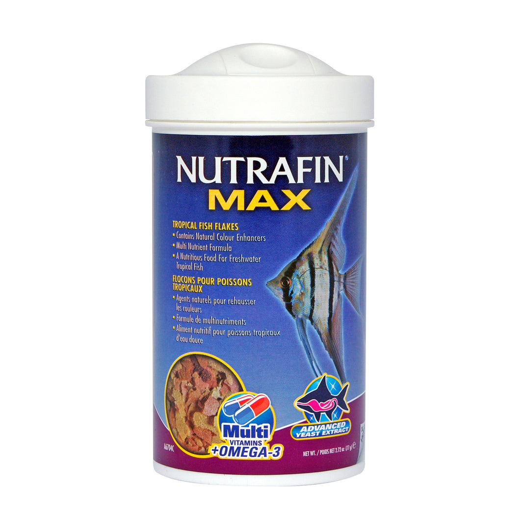 Nutrafin Max-Nourriture en Flocons pour Poissons Tropicaux,77g