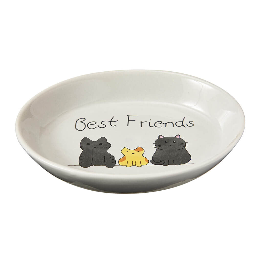 Sopt-Assiette en Grès pour chats, Best Friends, 6’’