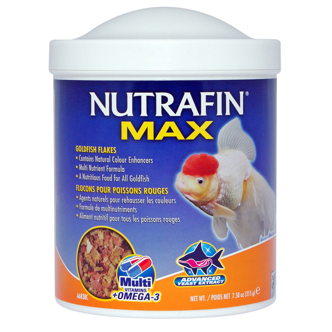 Nutrafin Max-Nourriture en Flocons pour Poissons Rouges,215g