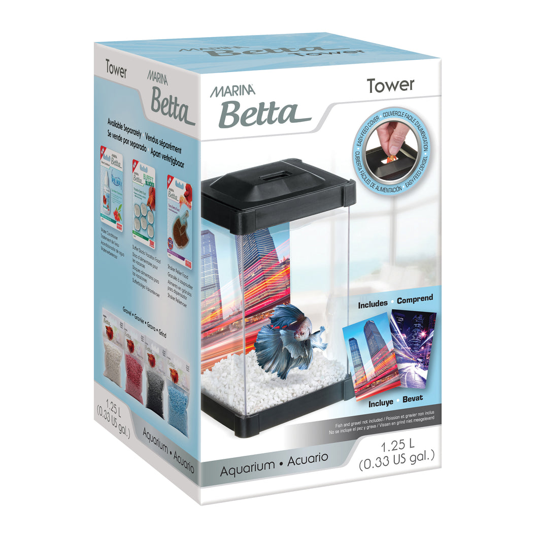 Marina-Tower, Aquarium pour Betta, 1.24 litre