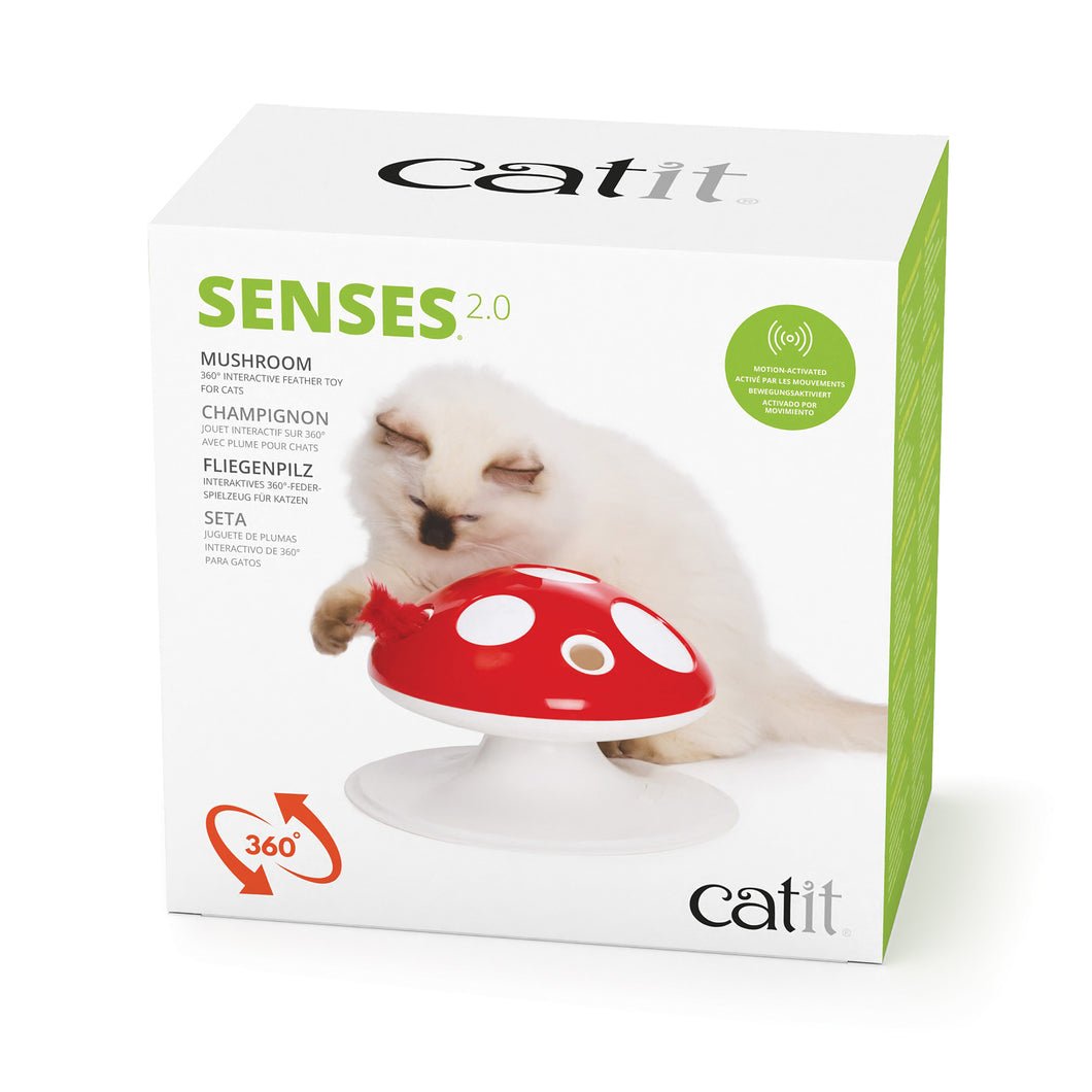 Jouet interactif en forme de champignon pour chat Catit Senses 2.0