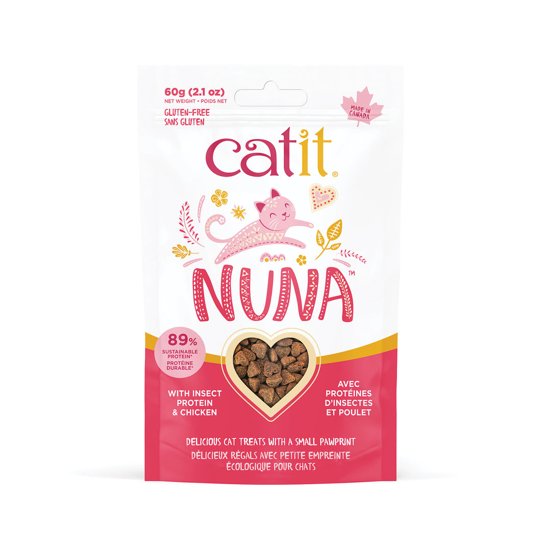 Catit Nuna Gâteries à base de Protéines d’insectes pour Chats (60g)