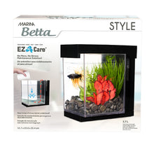 Charger l&#39;image dans la galerie, Aquarium Style Marina pour betta, noir, 3,7 L (1 gal US
