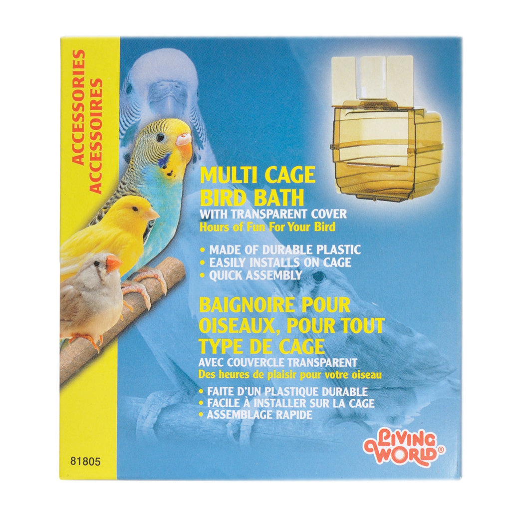 Living World Bain Extérieur de Cage pour Oiseaux