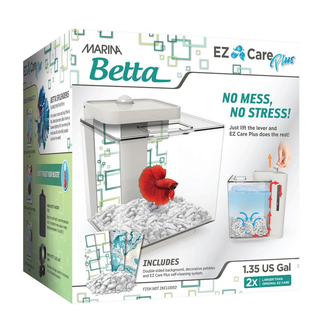 Marina-Aquarium Équipée pour Betta, EZ Care Plus, 5litres