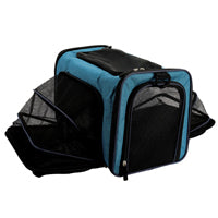 Charger l&#39;image dans la galerie, Dogit Explorer sac de transport extensible bleu
