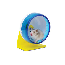 Charger l&#39;image dans la galerie, Roue D&#39;Exercice pour Hamster en Plastique Bleu 14cm
