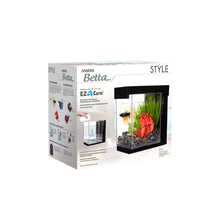 Charger l&#39;image dans la galerie, Aquarium Style Marina pour betta, noir, 3,7 L (1 gal US
