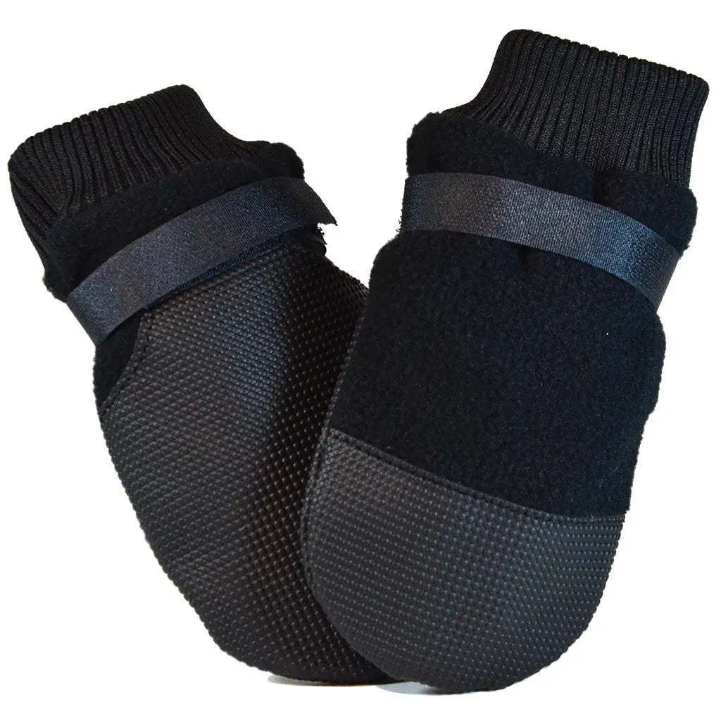 Hott Doggers, Bottes pour Chiens, paquet de 4, Noir