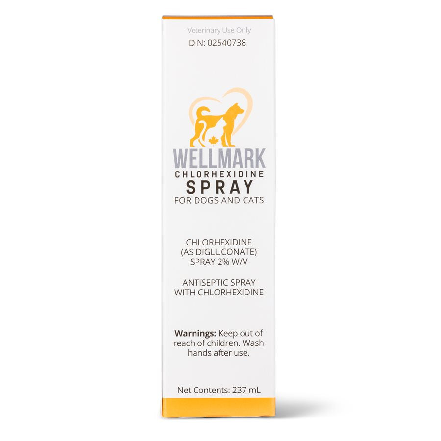 Wellmark-Spray à la Chlorhexidine 2%, pour Chiens et Chats, 237ml