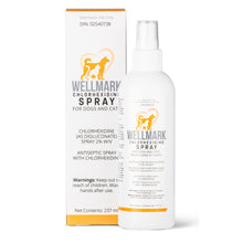 Charger l&#39;image dans la galerie, Wellmark-Spray à la Chlorhexidine 2%, pour Chiens et Chats, 237ml
