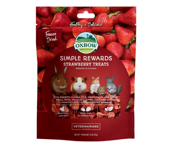 Oxbow Simple Rewards - Gâteries Pour Rongeur, Fraise 15g