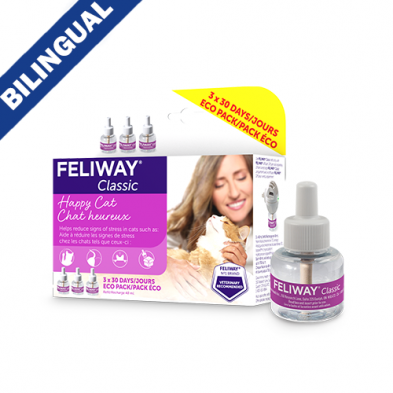 Feliway Classic-Recharges 3 x 30 Jours de 48ml