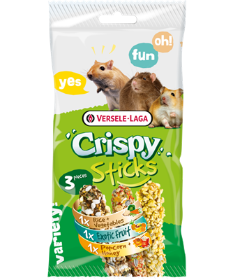 VL-Crispy Sticks Omnivores, 3 saveurs.