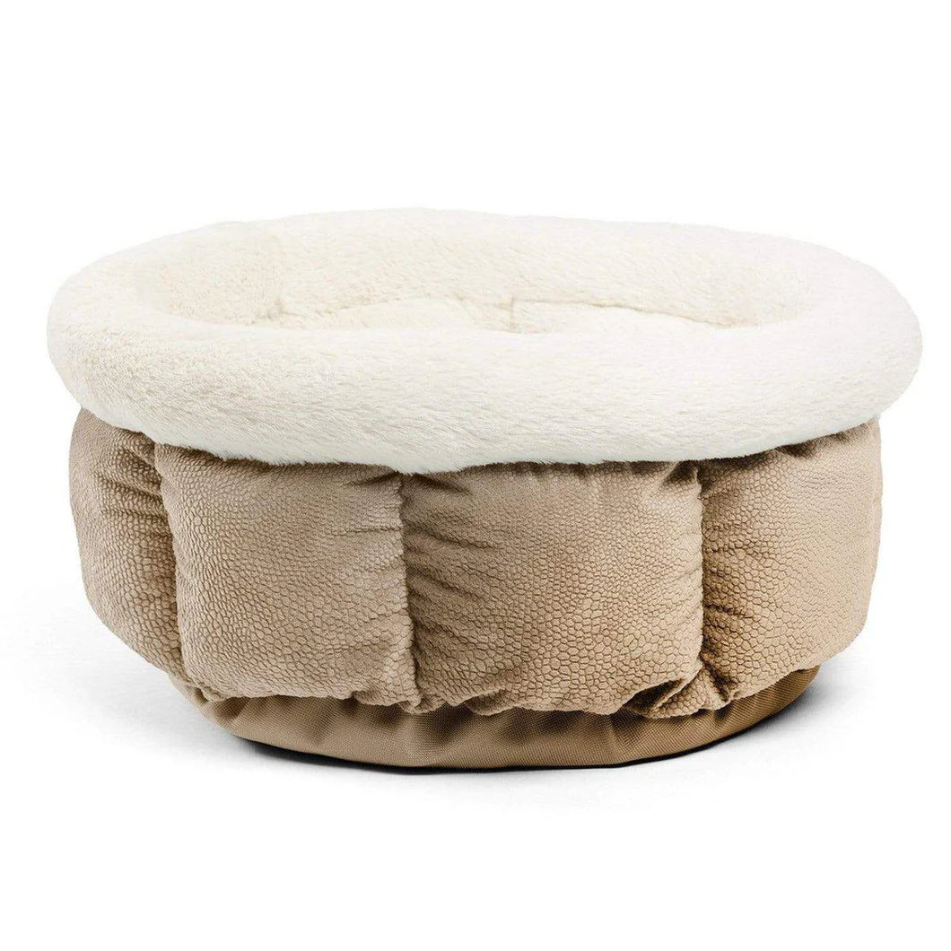 Lit Rond pour Petits Chiens ou Chats, lavable à la Machine.