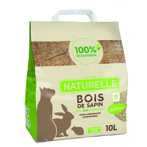 Perlinette-Litière Bois de Sapin, 10litres