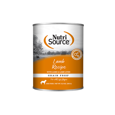 NutriSource Nourriture en conserve Agneau et Protéine de foie d’Agneau (368g)