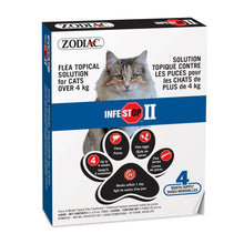 Charger l&#39;image dans la galerie, Infestop II de Zodiac, Solution Topique contre les Puces. Pour Chats. Paquet de 4

