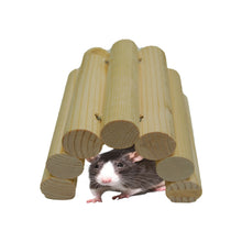 Charger l'image dans la galerie, Pont et Cachette en Bois pour Rongeurs Zoo-Max 4'' par 7''
