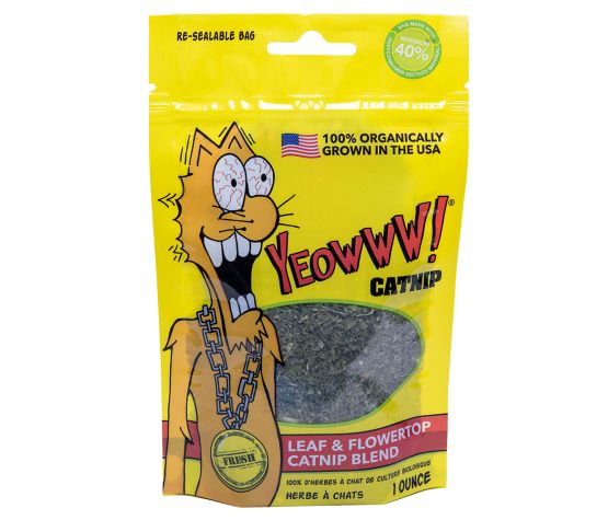 Sachet d’herbe à chat de culture biologique 28,35g Yeowww!