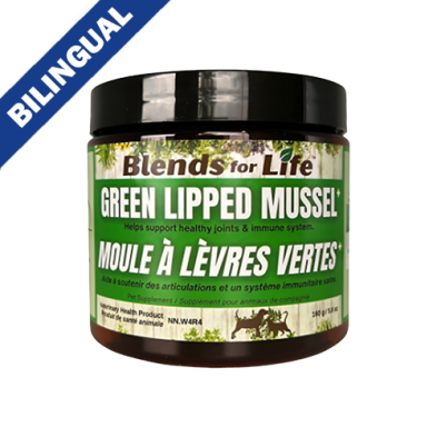 BLENDS FOR LIFE™ MOULE À LÈVRES VERTES+ SUPPLÉMENT POUR ANIMAUX DE COMPAGNIE, 160-GM