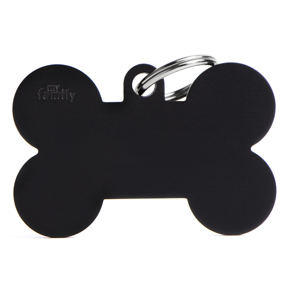 Médaille MyFamily grand os noir