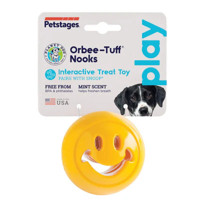Orbee-Tuff Nooks Balle sourire Planet dog