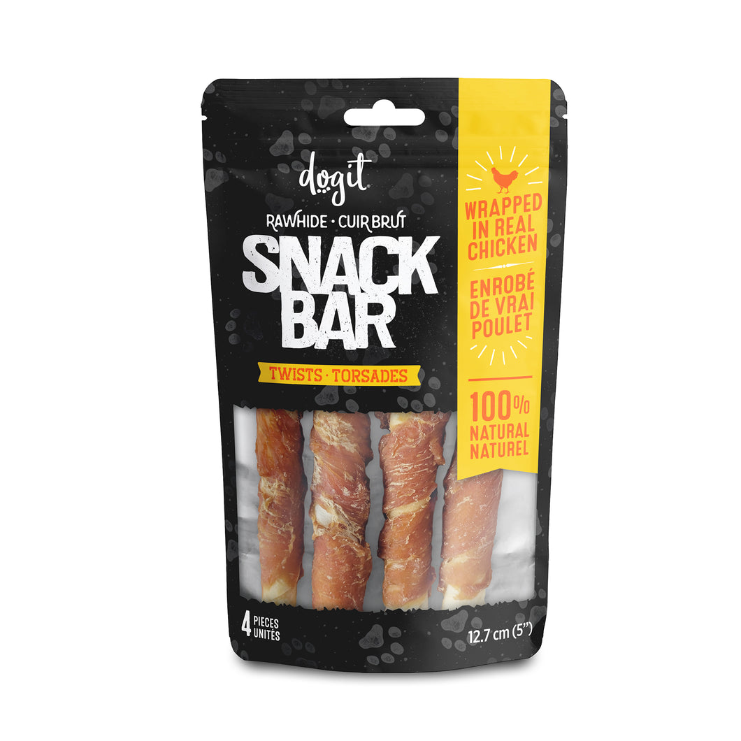 Torsades de Cuir Enrobés de Poulet Snack Bar, Dogit