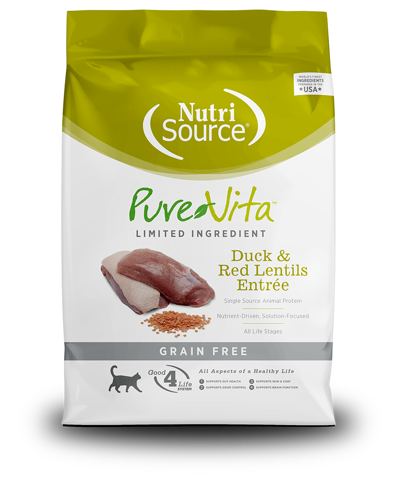 NutriSource PureVita Canard et Lentilles sans grains